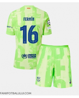 Barcelona Fermin Lopez #16 Echipament de Fotbal Replică 2024-25 Copii Treilea (+ Șorturi)